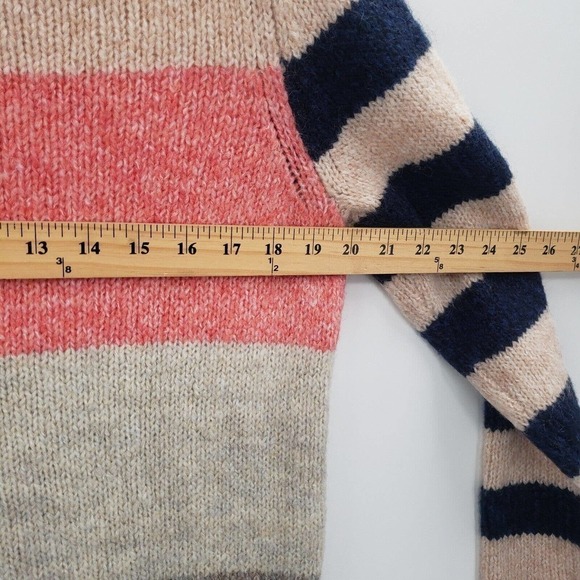 Rebecca Taylor Striped Colorblock Sweater Womens Size Small Wool Blend - Picture 8 of 12